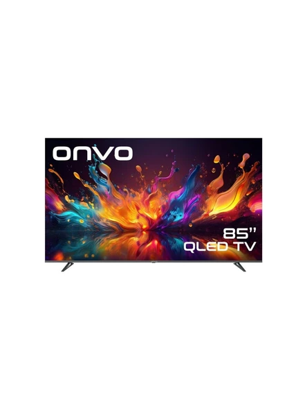 Onvo 85VQ90F3UA 4K Ultra HD 85" 216 Ekran Uydu Alıcılı Google Smart QLED TV ürün görseli 1