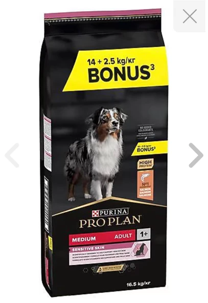 Pro Plan Medium Somonlu 14 kg + 2.5 kg Orta Irk Yetişkin Köpek Maması ürün görseli 1
