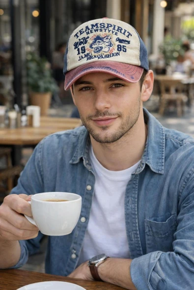 Wearflawless Trend Vintage Yıkamalı Unisex Şapka, Eskitme Şapka, Baseball Günlük Nakış Detaylı Şapka ürün görseli 1