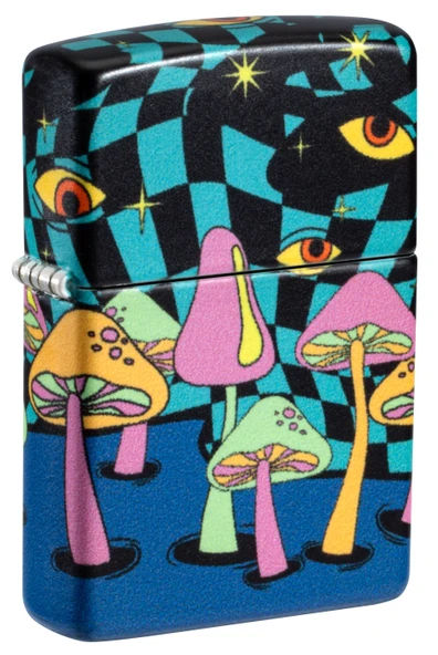 Zippo Glow In The Dark Matte Mushrooms Dizayn Çakmak ürün görseli 1