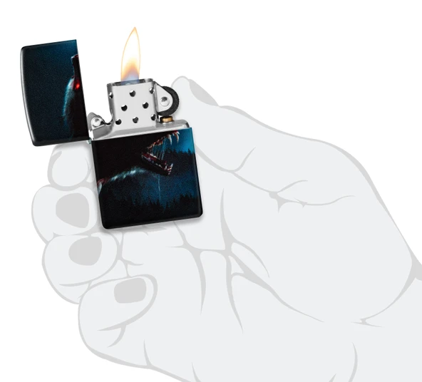 Zippo Horror Wolf Dizayn Çakmak - Resim 4