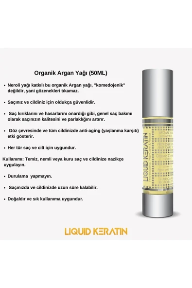 Organik Argan Yağı (50ML) - Resim 2