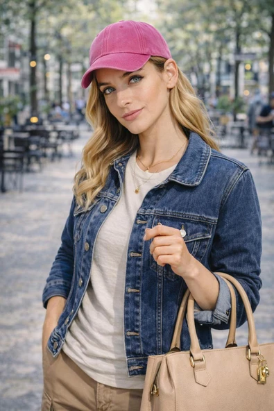 Wearflawless Unisex Yıkamalı Şapka Vintage Eskitme Düz Cap, Günlük Trend Şapka ürün görseli 1