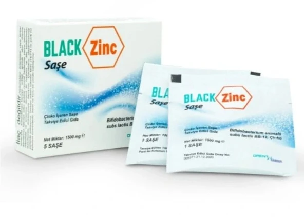 Black Zinc Probiyotik 5 Saşe ürün görseli 1