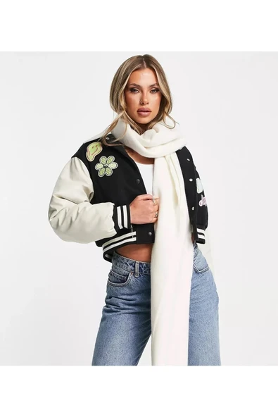 Wearflawless Unisex Sade Kalın Yumuşak Beyaz Atkı ürün görseli 1