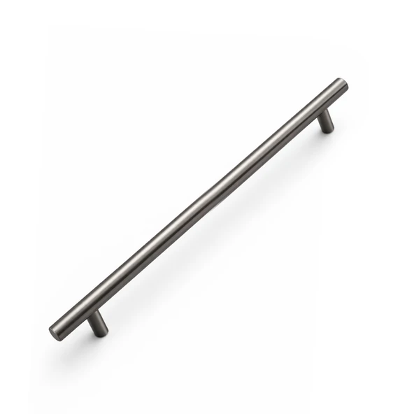 224 mm (1 Adet) Titanyum Renk Metal Mobilya Mutfak Dolap Çekmece Dolabı Kulbu Kulpu Kulpları ürün görseli 1