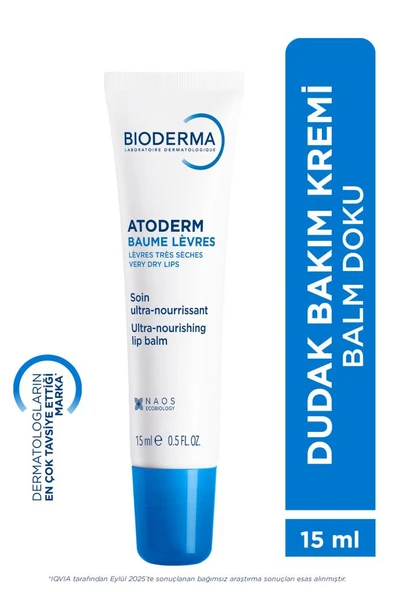 Bioderma Atoderm Baume Levres Lip Balm 15 Ml- PUANLI- SKT: 05/2028 ürün görseli 1