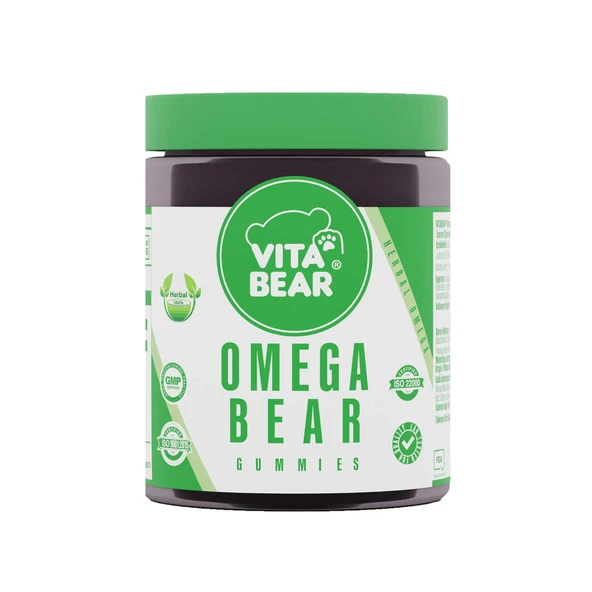 Vita Bear Omega Bear Bitkisel Omega 60 Adet Takviye Edici Gıda ürün görseli 1
