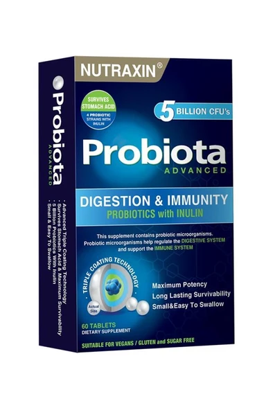 Nutraxin Probiota Advanced 60 Tablet ürün görseli 1