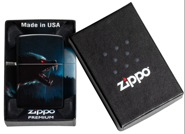 Zippo Horror Wolf Dizayn Çakmak - Resim 5