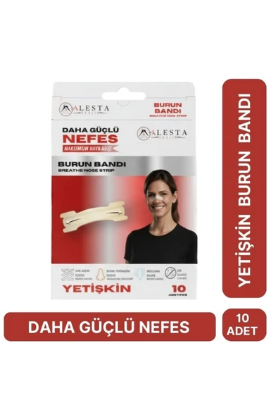 ALESTA SAĞLIK BURUN BANDI YETİŞKİN 10'LU ürün görseli 1
