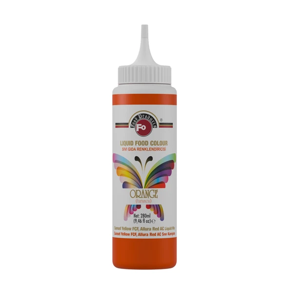 Turuncu Sıvı Gıda Boyası 280 ml ürün görseli 1