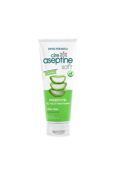 Cire Aseptin Soft Aloe Vera Prebiyotik Nemlendirici Bakım Kremi 75 ml ürün görseli 1