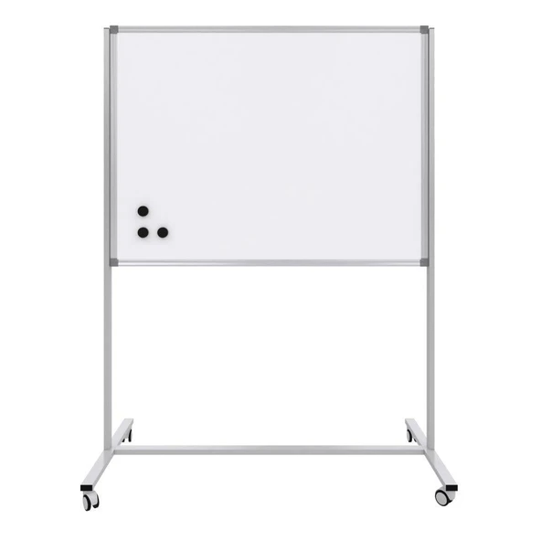 Mıknatıslı Mobil Ayaklı Beyaz Yazı Tahtası 120x200cm ürün görseli 1