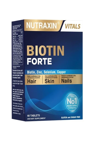 Nutraxin Biotin Forte 60 Tablet ürün görseli 1