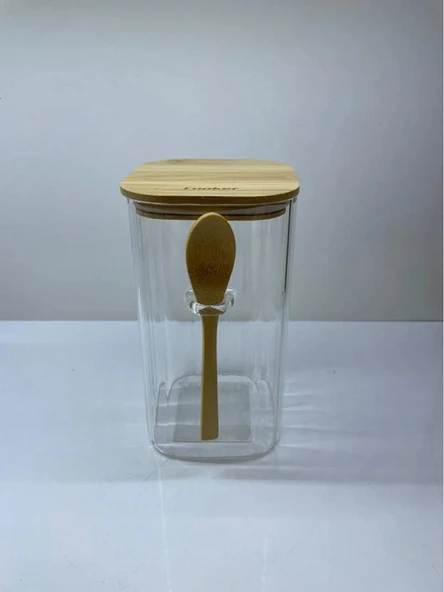 Cooker  Kaşıklı Cam Kavanoz 18cm ürün görseli 1