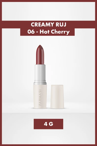 Farmasi Creamy Lipstick 06 Hot Cherry 4 gr ürün görseli 1