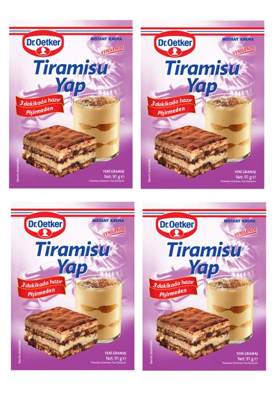 Dr. Oetker Tiramisu Yap 91 g x 4 Adet ürün görseli 1