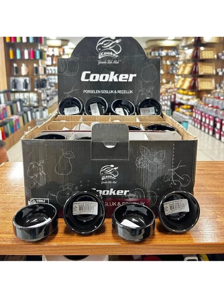 Cooker Porselen Sosluk 6'lı 6cm ürün görseli 1