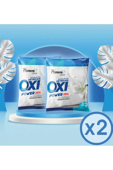 Homm Bitkisel HOMM CLEAN OXI Power Beyazlar İÇİN 500 gr Leke Çıkarıcı 2 ADET ürün görseli 1