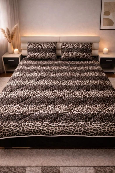 Leopar Wellsoft 195x215 Cm Çift Kişilik Yorgan Takımı ürün görseli 1
