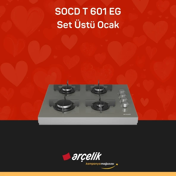 ARÇELİK SOCD T 601 EG Set Üstü Ocak - Resim 3