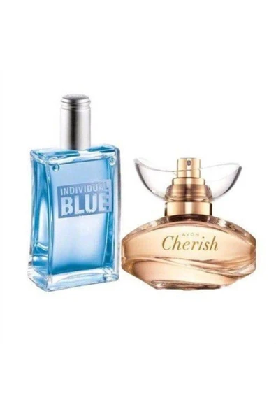 AVON Indıvıdual Blue Edt 100ml Erkek + Cherish Edp 50ml Kadın KM212445 ürün görseli 1