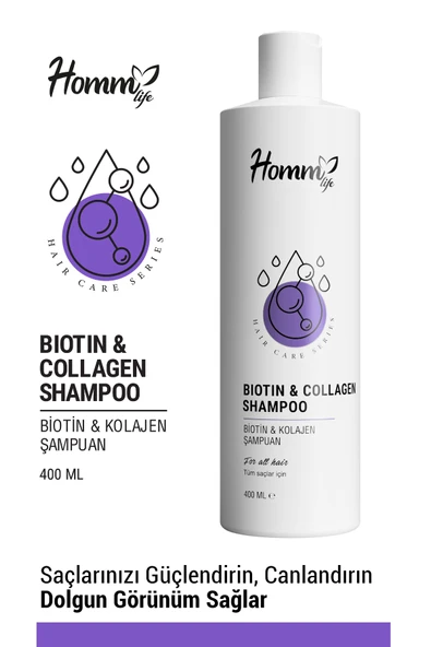 Homm Life Biotin & Collagen Şampuan 400 ml ürün görseli 1