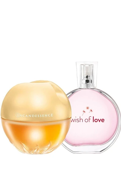 AVON Incandessence Edp 50 ml Wish Of Love Edt 50 ml Kadın Seti Orijinal ürün görseli 1