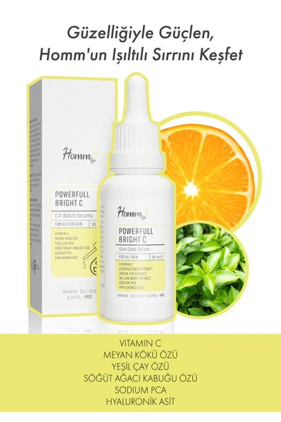 Homm Life POWERFULL BRIGHT C SERUM - 30 ML - Resim 3