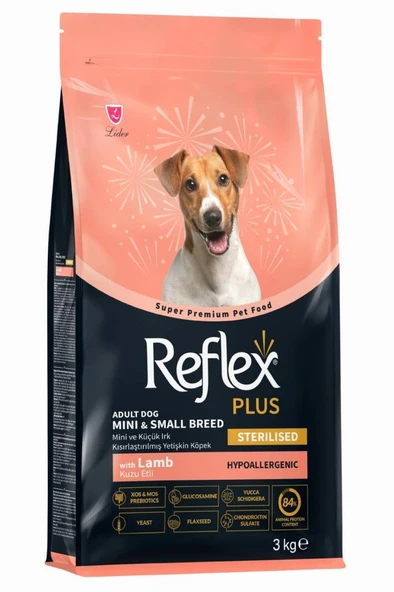 Reflex Plus Kuzu Etli Mini ve Küçük Irk Kısırlaştırılmış Köpek Maması 3 Kg ürün görseli 1