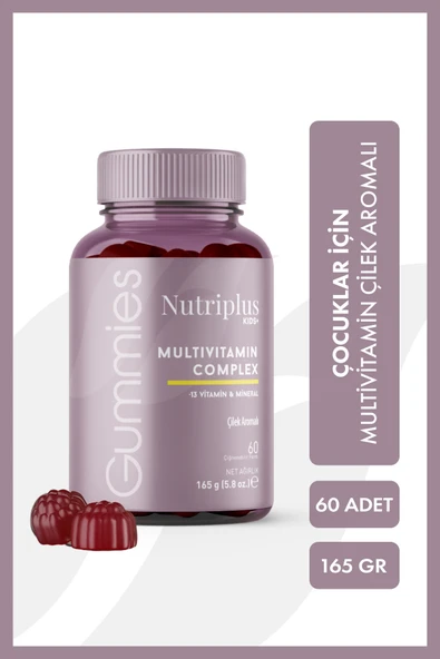 Farmasi Nutriplus Çilek Aromalı Çocuklar Için Multivitamin 60 Adet ürün görseli 1