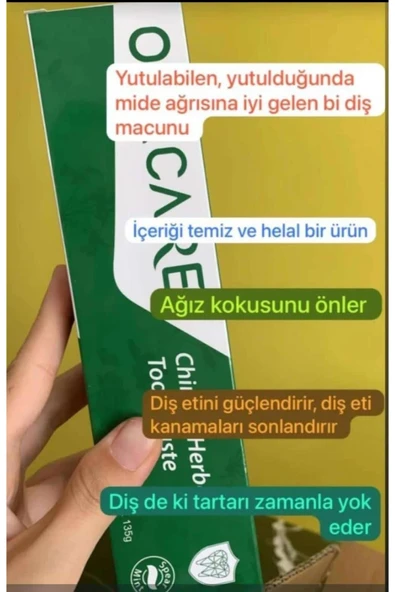 Tiens Orecare Bitkisel Diş Macunu 135gr - Resim 3