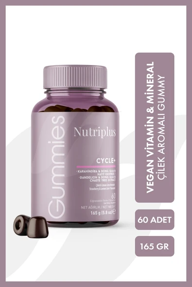 Farmasi Nutriplus Cycle Gummy Çilek & Lime Aromalı 60 Adet ürün görseli 1