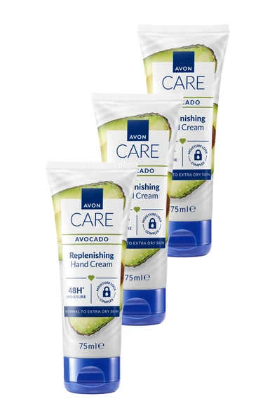 AVON Care Kuru Ciltler İçin Avokado Özlü El Krem 75 Ml. Üçlü Set ürün görseli 1