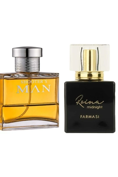 Farmasi SHOOTERS MAN EDP ERKEK PARFÜMÜ 100 ML+Farmasi Reına Mıdnıght Edp Kadın Parfüm 45 Ml ürün görseli 1