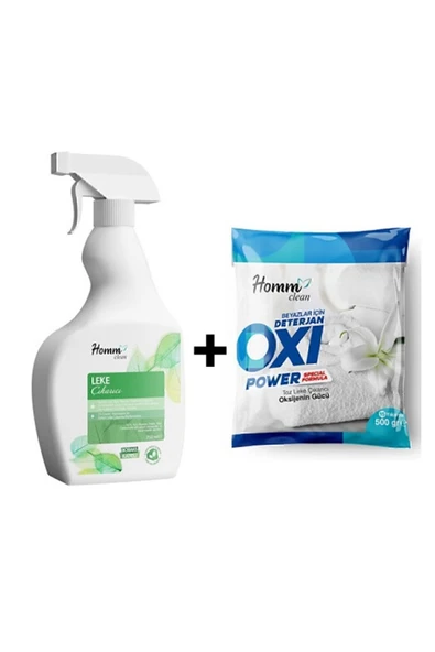 Homm Bitkisel Homm Clean Leke Çıkartıcı Ve Oxi Power Beyazlar Set Baristrend ürün görseli 1