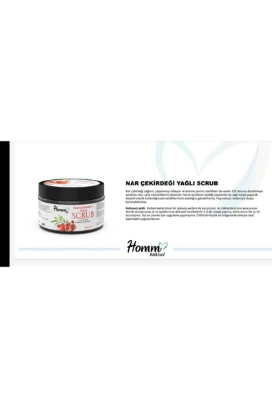 Homm Life Nar Çekirdeği Yağlı Bitki Tanecikli Scrub 250 Ml-narlı Scrub ürün görseli 1