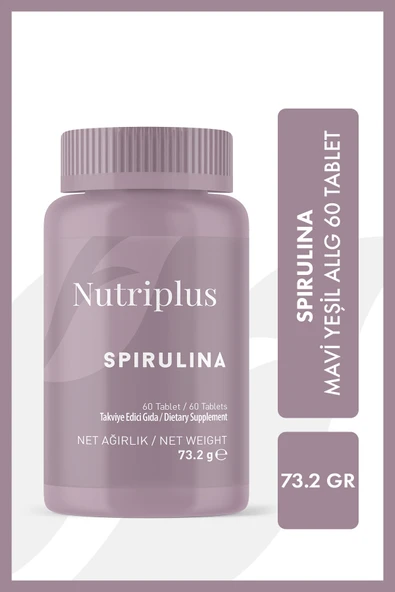 Farmasi Nutriplus Spirulina Mavi-Yeşil Alg 60 Kapsül ürün görseli 1