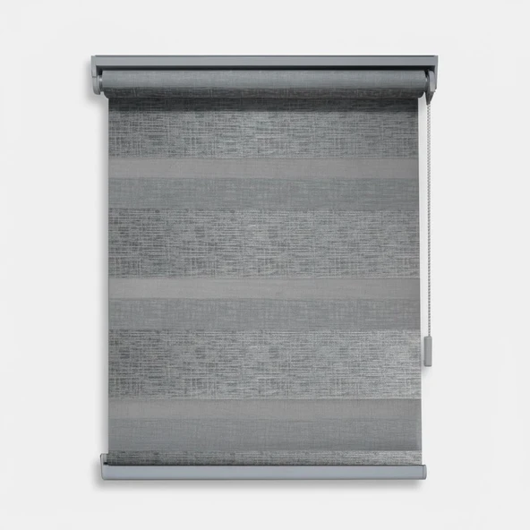 ZEBRA STOR JAKAR GUMUS GRI 140X200 ürün görseli 1