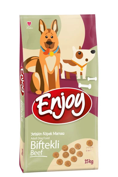 Enjoy BİFTEKLİ YETİŞKİN KÖPEK MAMASI 15 KG 1 ADET ürün görseli 1