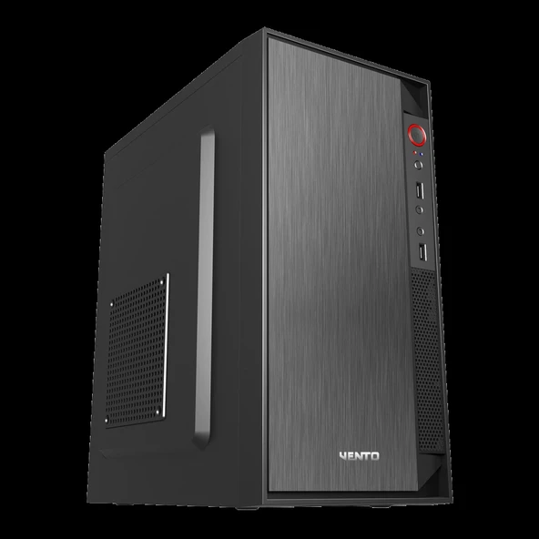VENTO VS119S, 300W, Siyah, Micro ATX, Tower, Kurumsal, KASA ürün görseli 1