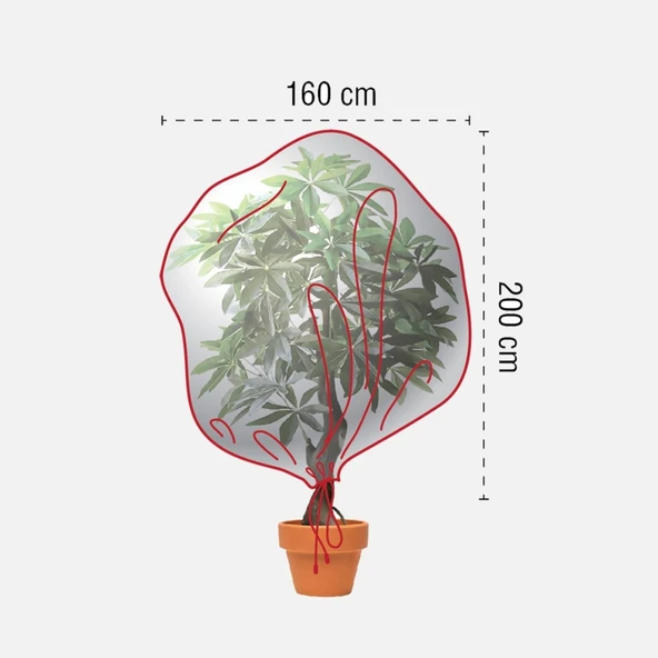 Soğuk ve Dondan Bitki Koruma Örtüsü 160x200 ürün görseli 1