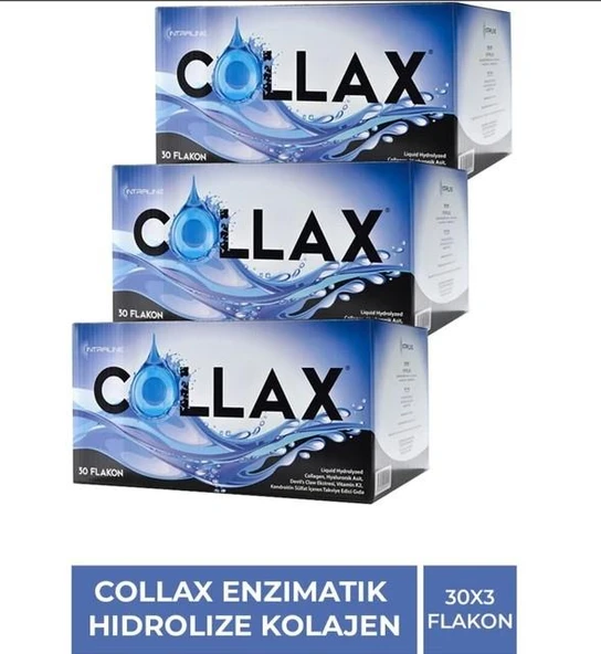 COLLAX 30 FLAKON ENZIMATIK HIDROLIZE KOLLAJEN 3 ADET ürün görseli 1