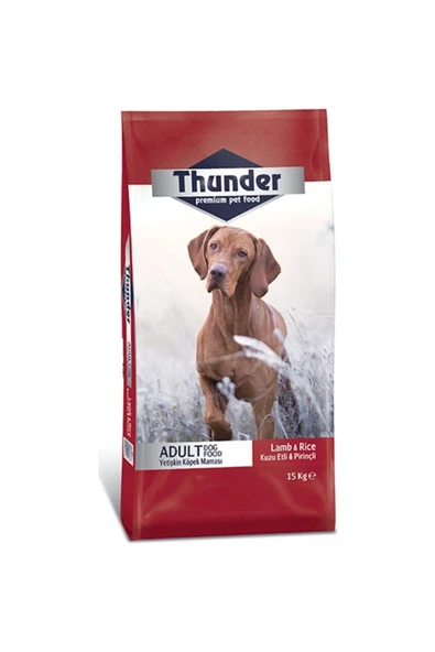 Thunder Kuzu Etli Pirinçli Yetişkin Köpek Maması 15 kg ürün görseli 1