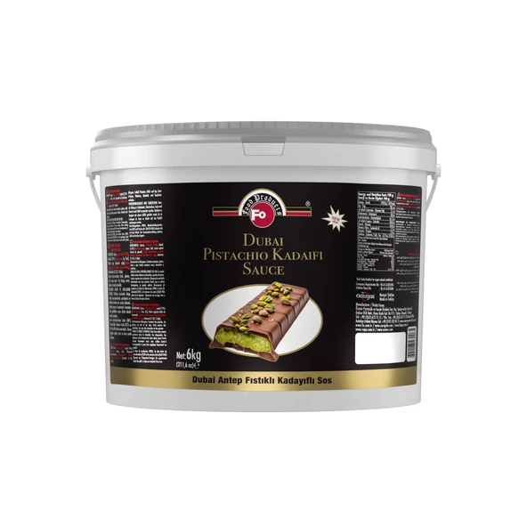Dubai Antep Fıstıklı Kadayıflı Sos 6 kg ürün görseli 1