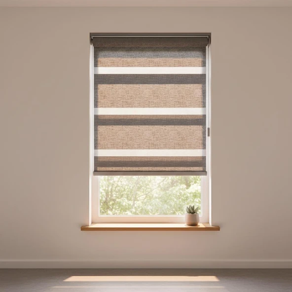 ZEBRA STOR JAKAR GUMUS GRI 140X200 - Resim 2