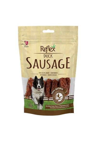 Reflex Sausage Ördekli Sosis Köpek Ödül Maması 80 Gr - Petshopundan ürün görseli 1