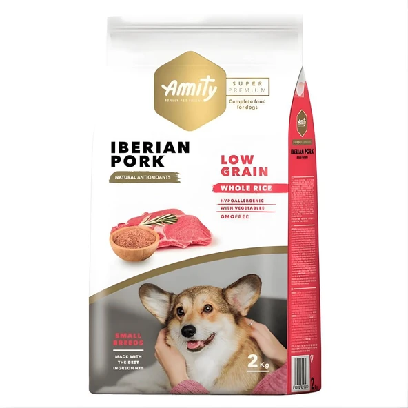 Amity Super Premium İberya Domuzlu Düşük Tahıllı Küçük Irk Yetişkin Köpek Maması 2 Kg ürün görseli 1