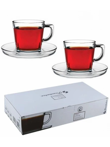 Paşabahçe 95307 Carre Çay Fincanı 6'lı ürün görseli 1